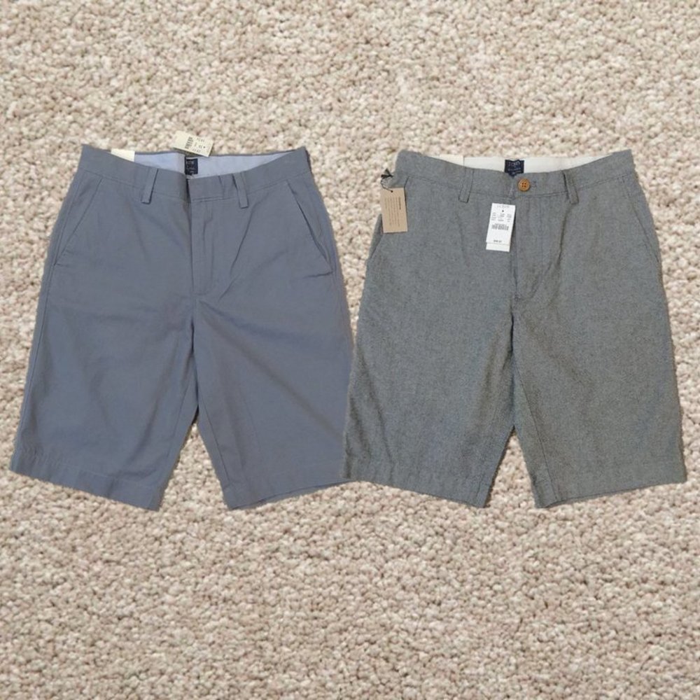 2x J.Crew NWT Mens Rivington Shorts 11"